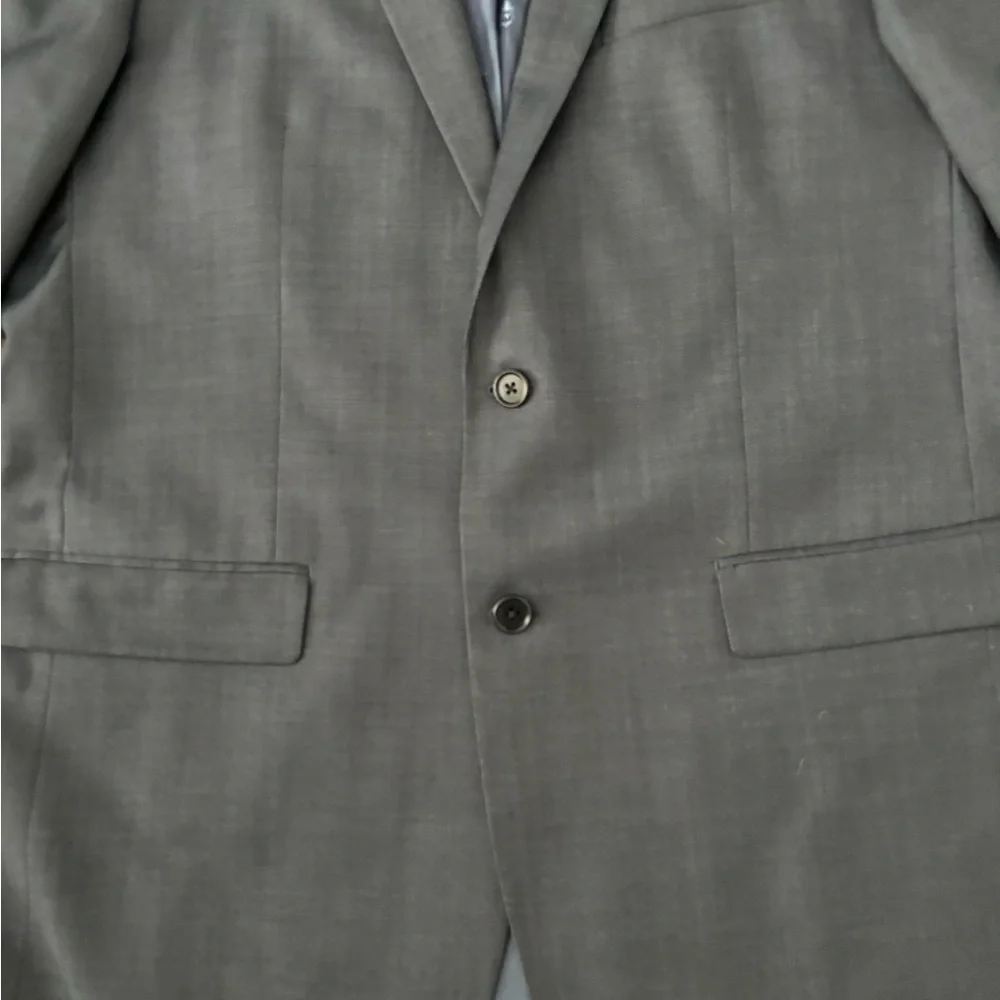 John Varvatos 2 piece suit navy sharkskin - Picture 4 of 9